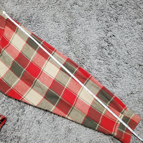 Abercrombie & Fitch Red and Green Plaid Casual Button Down Shirt - Picture 8 of 8